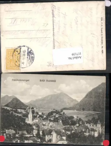 117139,Bad Aussee Totale 1924 pub Brandt 4609
