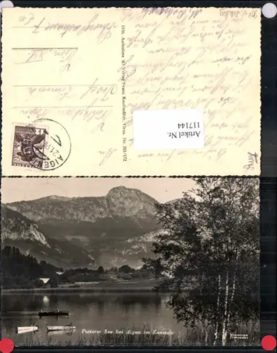117144,Putterer See bei Aigen im Ennstal 1936