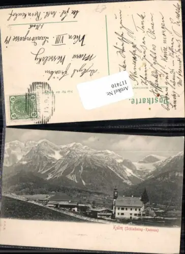 117410,Kulm bei Ramsau am Dachstein Schladming Partie um 1900
