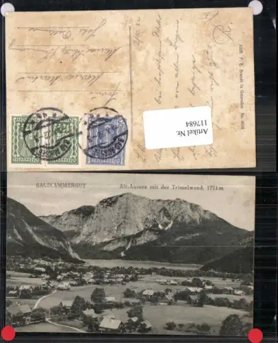 117684,Salzkammergut Alt Aussee m. Trisselwand 1920 pub Brandt 4616