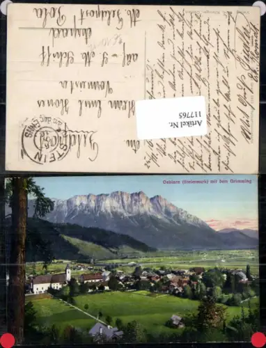 117765,Öblarn im Ennstal m. Grimming Tolle Karte Feldpost 1916