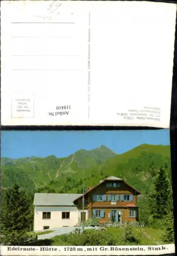118410,Edelraute-Hütte m. Gr. Bösenstein Rottenmanner Tauern Rottenmann