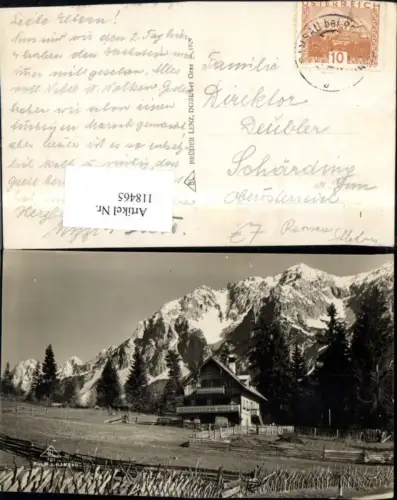 118465,Kulm b.Ramsau Schladming Ansicht Haus m. Zaun