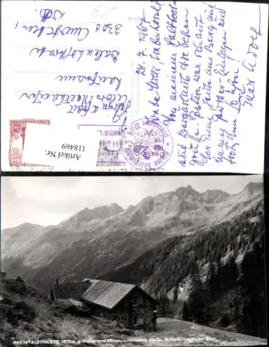 118469,Preintalerhütte g. Pulverturm u. Höchstein Schladminger Tauern 1967