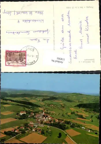 118501,St. Nikolai i. Sausals Totale Luftaufnahme 1987