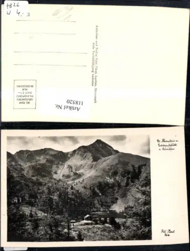 118520,Gr. Bösenstein m. Edelrautehütte u. Scheiblsee Hohentauern pub Fürst 866