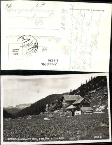 118536,Hochmölbinghütte Wörschach 1939