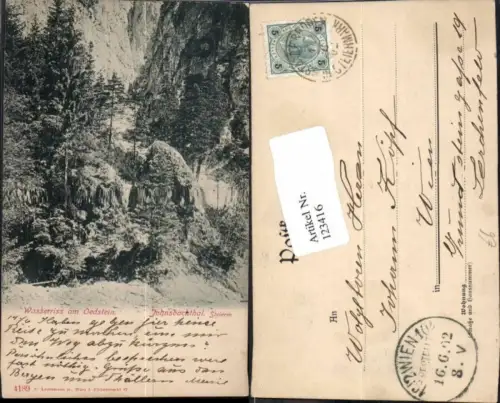 123416,Johnsbachthal Johnsbach Gesäuse Wasserriss am Oedstein 1900