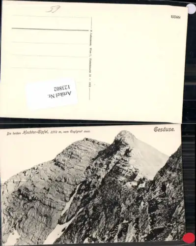 123802,Gesäuse Hochtor Gipfel Johnsbach Admont