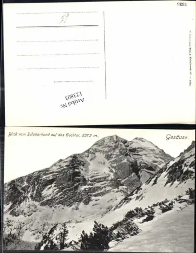 123803,Gesäuse Sulzkarhund Hochtor 1910 Johnsbach Admont