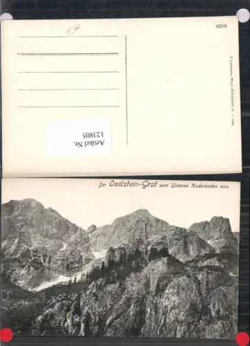 123805,Gesäuse Oedstein Grat Unterern Koderboden Johnsbach Admont