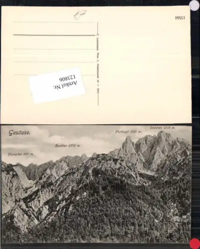 123806,Gesäuse Oedstein Admont Johnsbach Festkogel Hochthor Planspitze