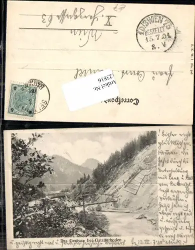 123816,Gesäuse bei Gstatterboden Tolle selztene Ansicht 1901