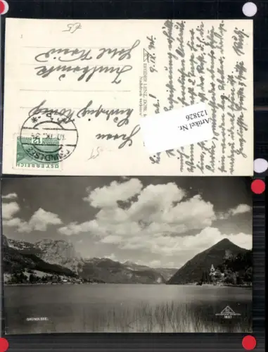123826,Grundlsee Seltene Ansicht am See pub Lenz 1637
