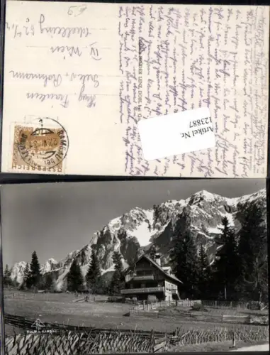 123887,seltene FotoAK Kulm bei Ramsau am Dachstein Schladming Hausansicht 1930
