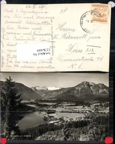 123889,Alt Aussee m. Dachstein pub Lenz 1211