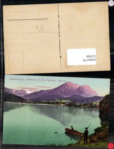 123900,Salzkammergut Alt Aussee m. Dachstein Boot Tolle Ansicht pub Brandt 499