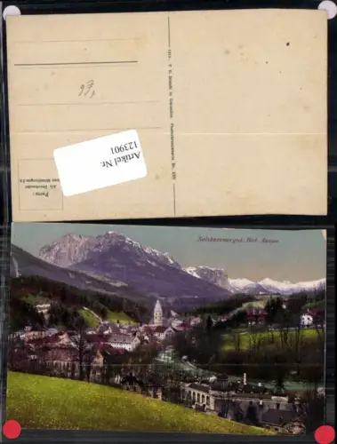 123901,Salzkammergut Bad Aussee Tolle Ortsansicht pub Brandt 498