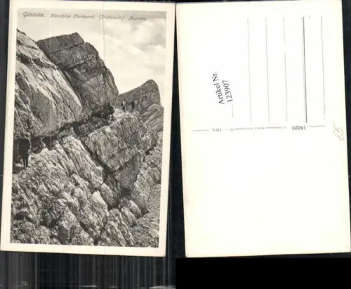 123907,Gesäuse Planspitze Nordwand Pichlroute Ausstieg Kletterer
