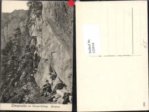 123914,Emesruhe am Wasserfallweg Gesäuse Leute Johnsbach