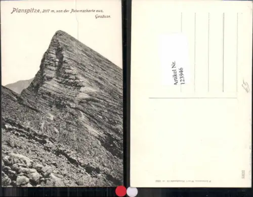 123946,Planspitze Peternscharte Johnsbach Admont