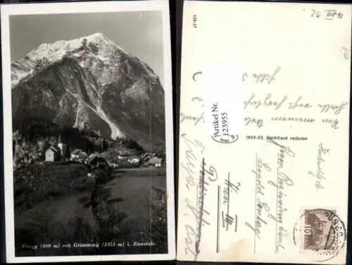 123955,Pürgg im Ennstal Grimming 1932