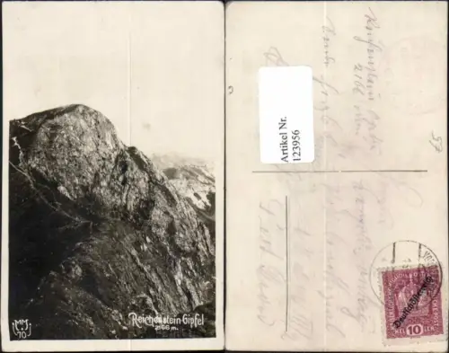 123956,Fotokarte Reichenstein Gipfel bei Johnsbach Admont Gesäuse 1919