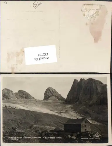 132767,Adameck Hütte m. Gosau Gletscher und Dachstein