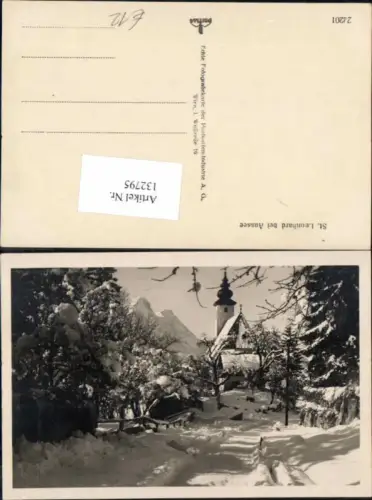 132795,St Leonhard bei Aussee Seltene FotoAK