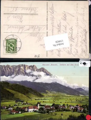 134928,Obersteierisches Ennstal Öblarn m. Grimming Brandt Nr 1609