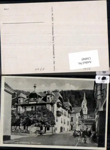 134945,Schladming Strassenpartie m. Gasthaus Cafe Mill
