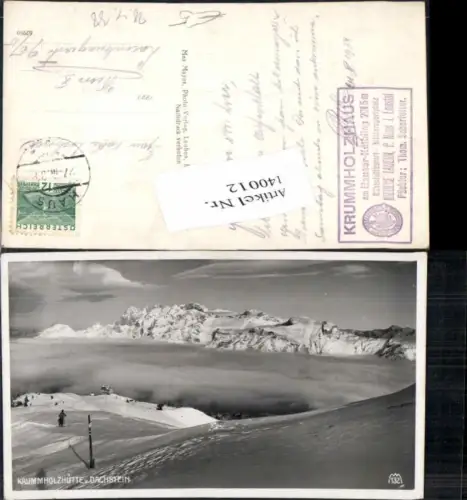 140012,Krummholzhütte und Dachstein Haus im Ennstal