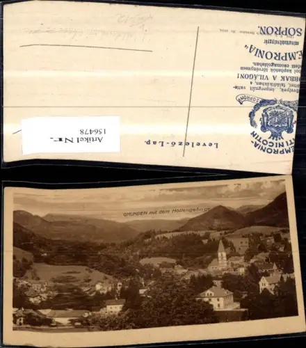 156478,Seltene Fehldruck Ak Aussee Totale aufgedruckt Gmunden pub F E Brandt
