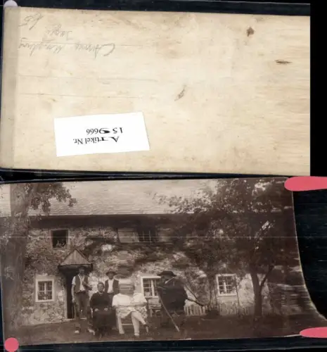 159666,FotoAK Aussee Umgebung Bauern Familie m. Jagd Jäger Gewehr
