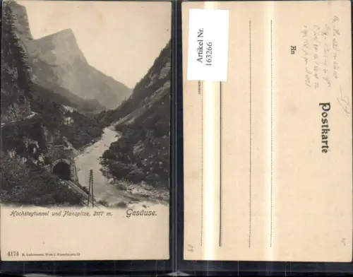 163266,Hochstegtunnel u. Planspitze Gesäuse Admont Hieflau