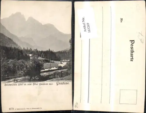 163269,Gesäuse Reichenstein v. Hotel Gesäuse aus Admont Hieflau
