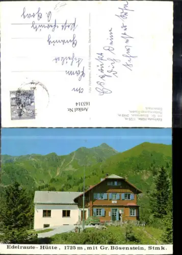 163314,Hohentauern Rottenmanner Tauern Edelraute Hütte m. Gr. Bösenstein