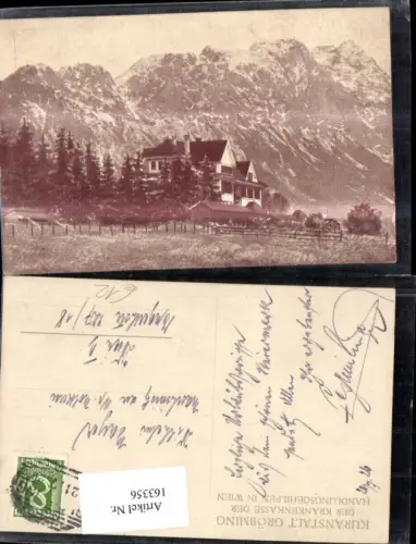 163356,Gröbming Kuranstalt d. Handlungsgehilfen i. Wien 1926