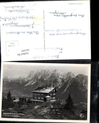 163393,Krummholzhütte a. Dachstein Ramsau Hallstatt Haus i. Ennstal