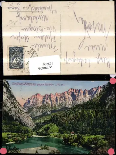 163400,Gesäuse Eingang geg. Hochtor Admont Hieflau