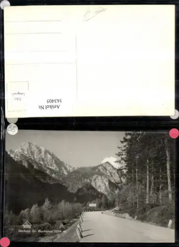 163405,Gesäuse Gr. Buchstein Strassenansicht b. Admont Hieflau