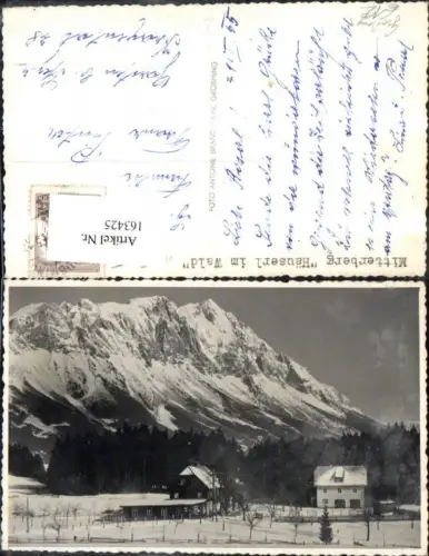163425,Gröbming Mitterberg Häuserl i. Wald Winteransicht 1965