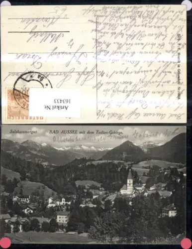 163433,Salzkammergut Bad Aussee m. d. Toten Gebirge pub F E Brandt 4608