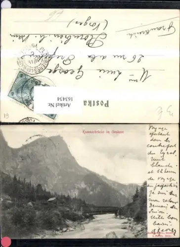 163434,Kummerbrücke i. Gesäuse Admont Hieflau