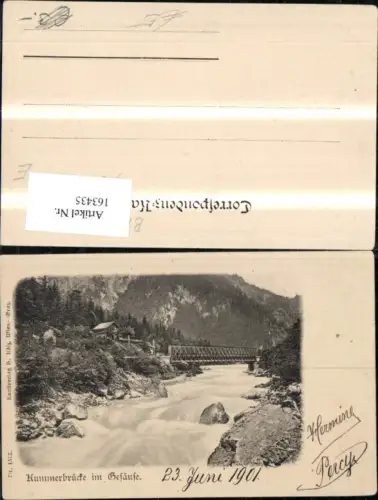 163435,Kummerbrücke i. Gesäuse Admont Hieflau