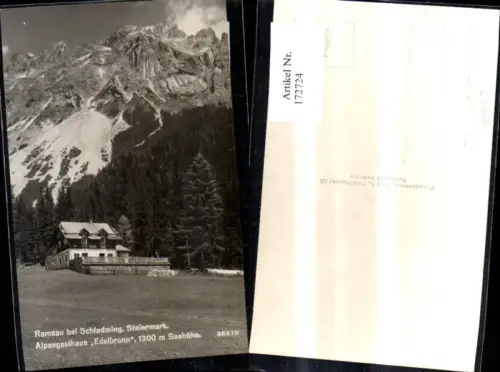 172724,Ramsau b. Schladming Alpengasthaus Edelbrunn