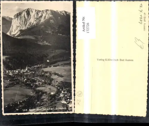 172726,Bad Aussee m. Trisselwand Luftbild 1937