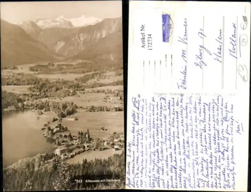 172734,Altaussee m. Dachstein Luftbild