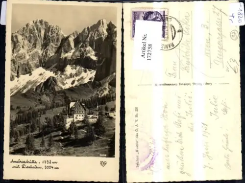 172758,Austriahütte m. Dachstein Ramsau Hallstatt