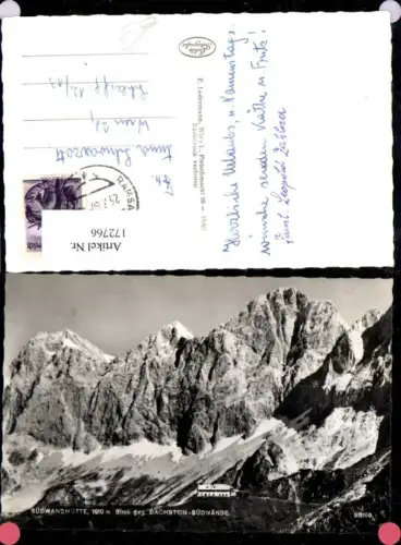 172766,Südwandhütte Blick geg. Dachstein Südwände Ramsau 1960